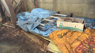 町会の鉄パイプなどの不用品や残置物を撤去、回収いたしました。（品川区）の写真１